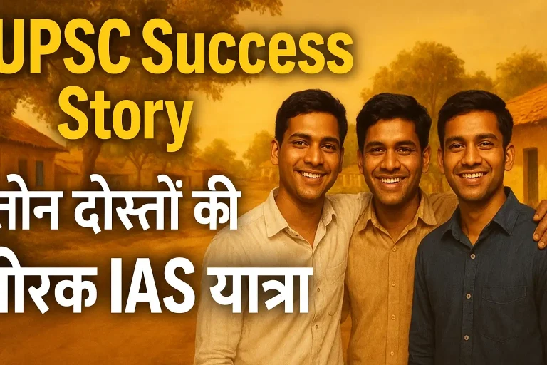 UPSC Success Story तीन दोस्तों की प्रेरक IAS यात्रा